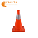 All Red Reflective Flexible Road Warning PVC Traffic Cone
