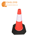 50cm Black Base Roadway Safety Reflective EVA Traffic Cone