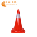 47cm all red Safety Reflective Soft PVC Traffic Cone