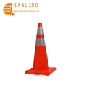 70cm All Red Roadway Safety Flexible Soft PVC Traffic Cone