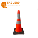75cm Reflective Soft PVC Traffic Cone for traffic safety