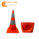 75cm All Red Roadway Safety Flexible Soft PVC Traffic Cone