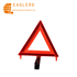  Retractable Traffic Cone Topper for Road SafetyCar Sign Red Emergency Warning Reflective Triangle with Sand Filled Base
